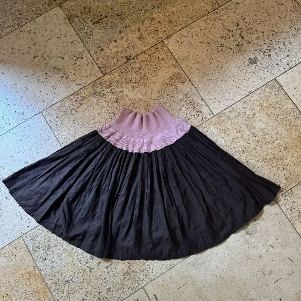 Vivienne Westwood Red Label Brown Skirt with Pink Waistband